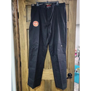 Dickies Men's Relaxed Fit Straight Leg Double Knee Pants 40x32 Black NEW